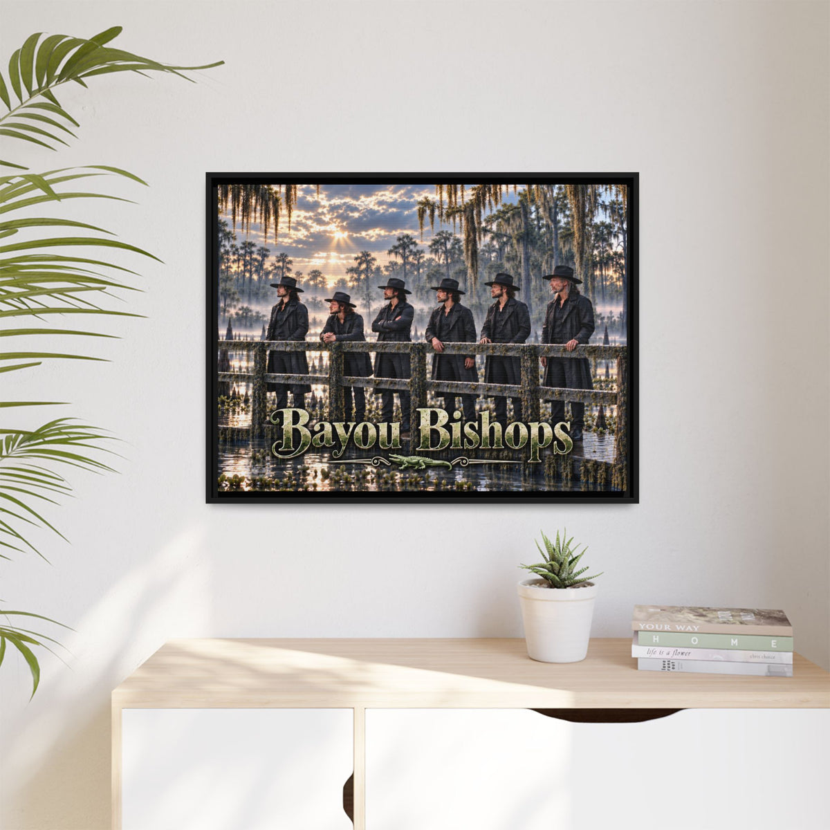 Bayou Bishops Multi size Framed Matte Canvas