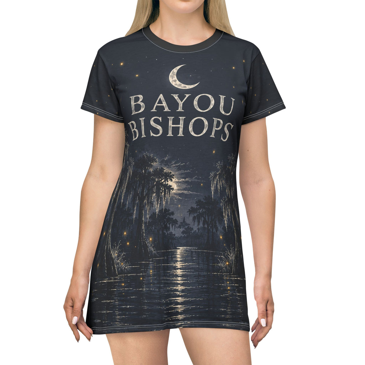 Bayou Bishops Nightscape Long Pajama Shirt