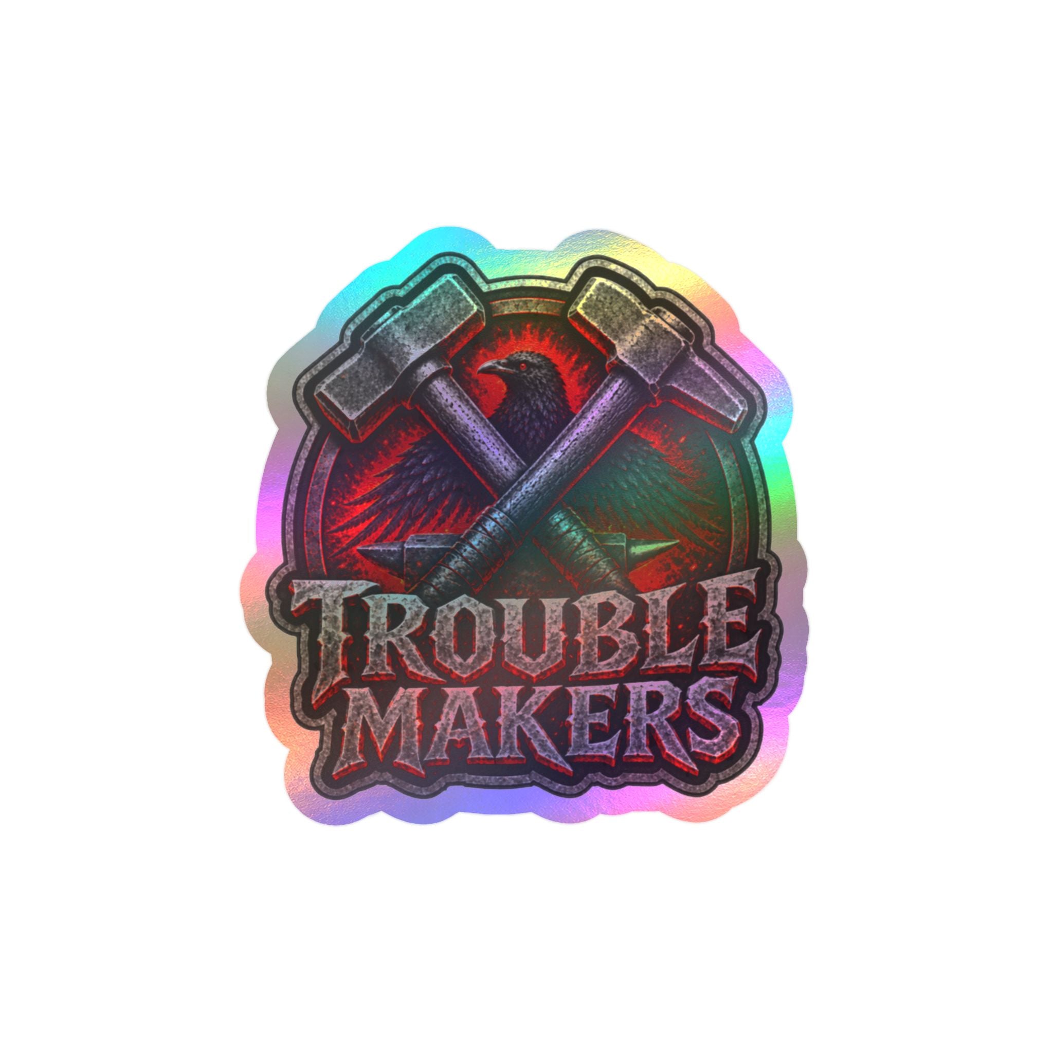Trouble Makers Kiss Cut-Sticker