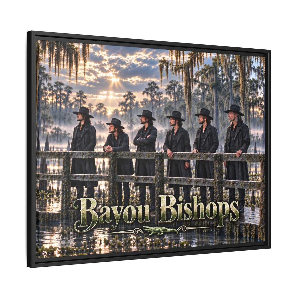 Bayou Bishops Multi size Framed Matte Canvas