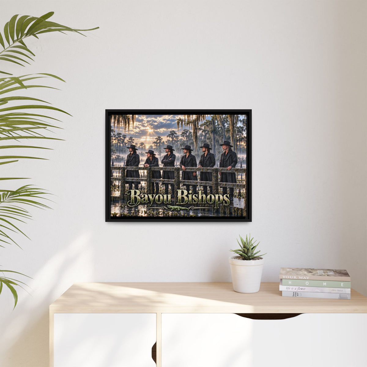 Bayou Bishops Multi size Framed Matte Canvas