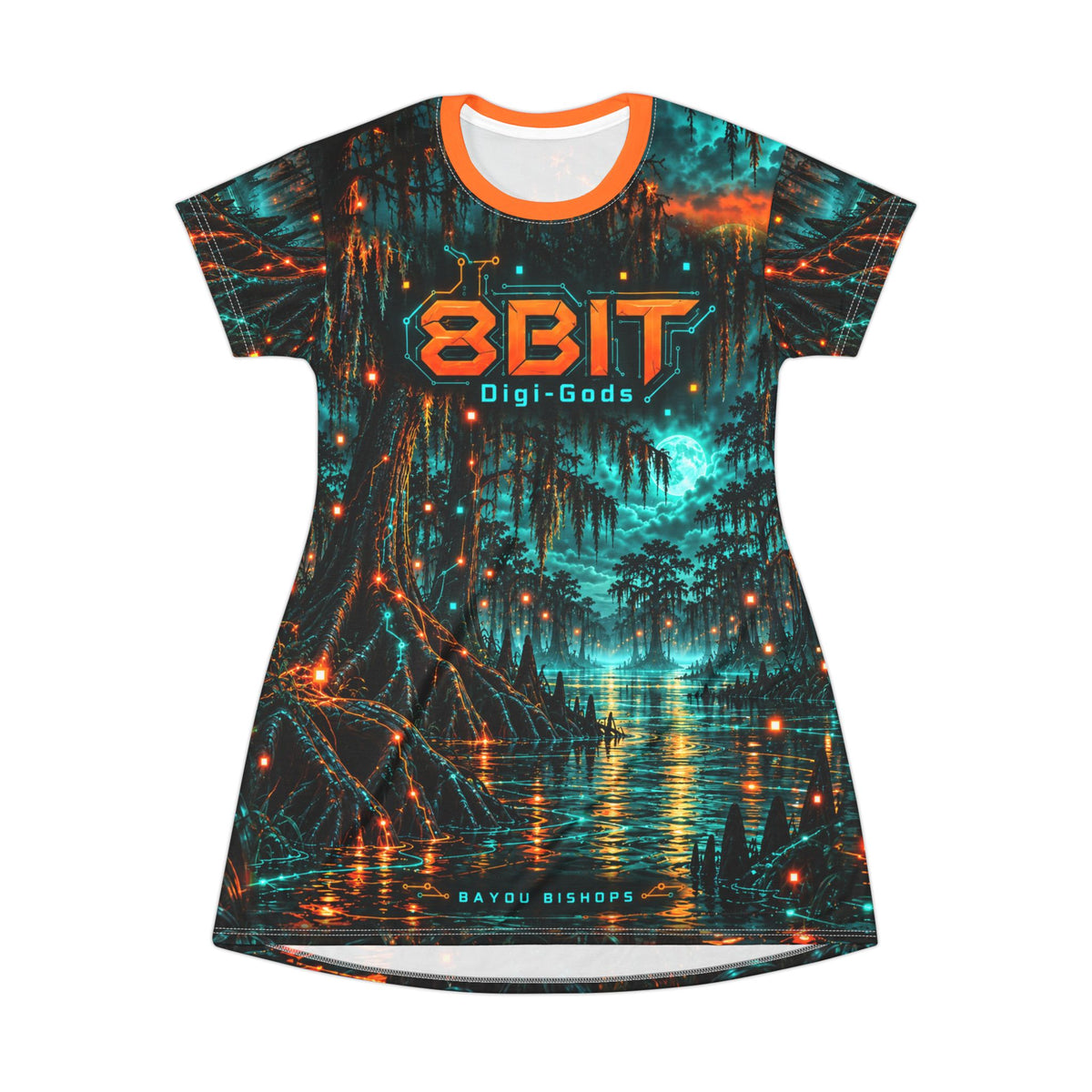 Bayou Bishops 8Bit/Digi-Gods Long PJ Shirt