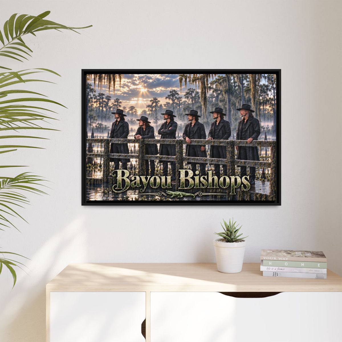 Bayou Bishops Multi size Framed Matte Canvas