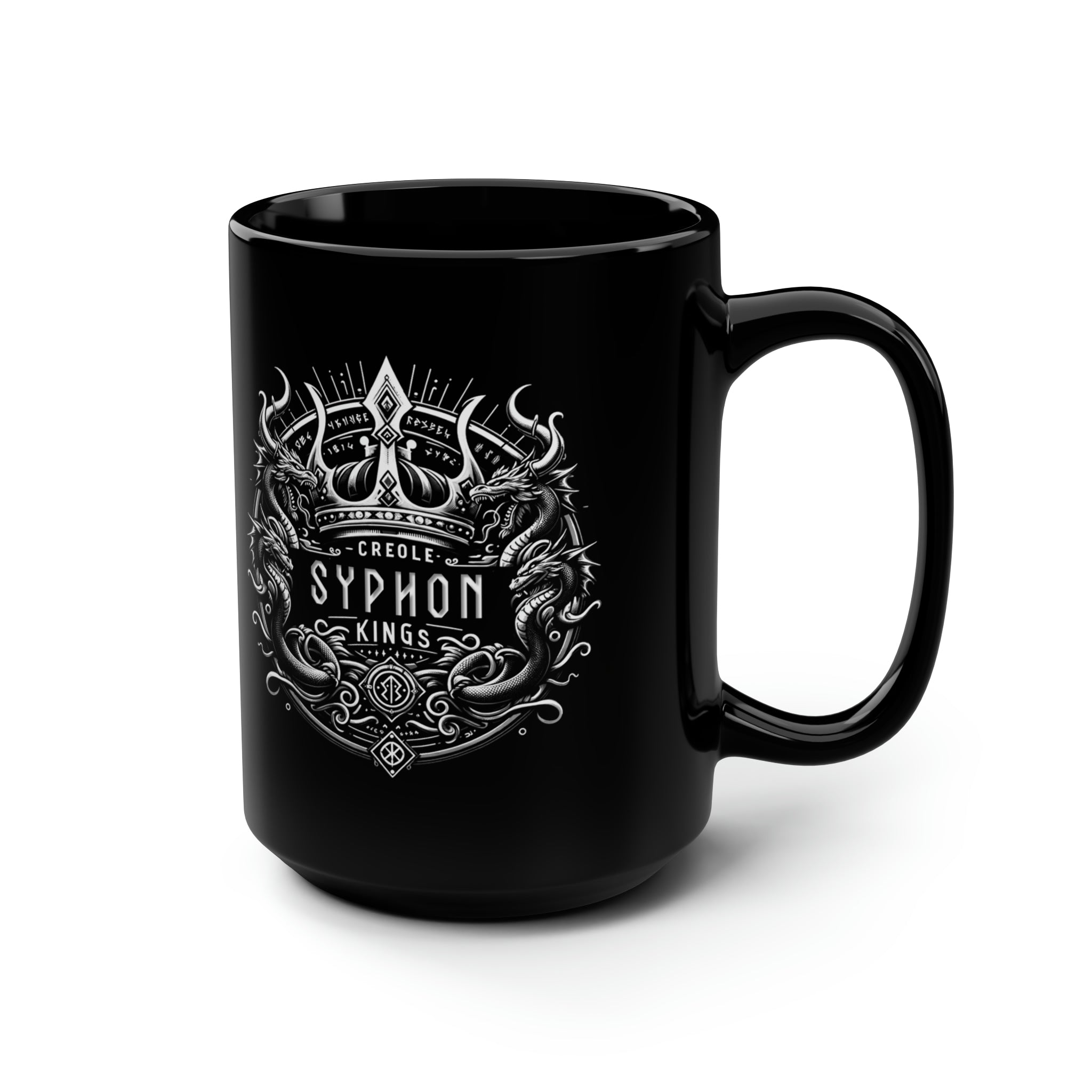 Syphon King Black Mug, 15oz