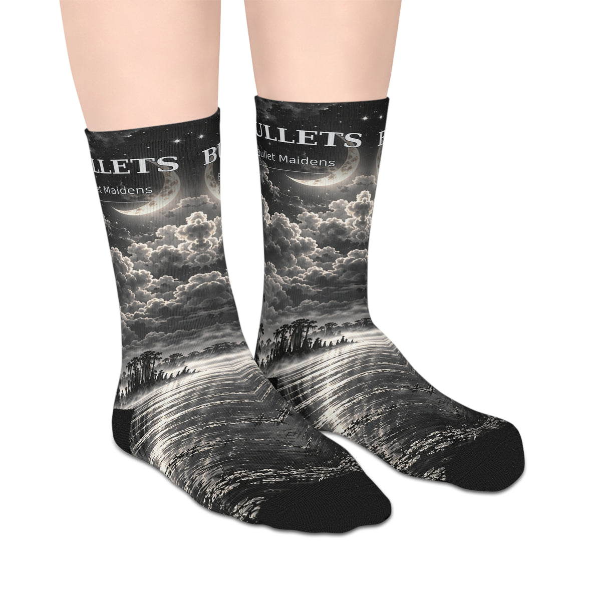 Bayou Bishops Bullets/Bullet Maidens Mid-Length Socks