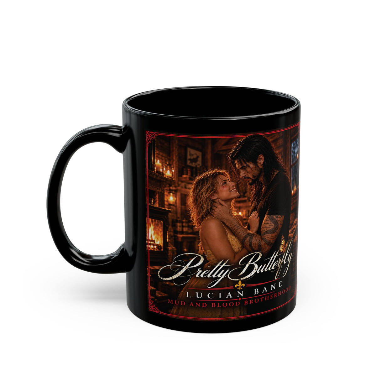 Lesions' Pretty Butterfly — 'Mud and Blood' Coffee Cup (11oz)