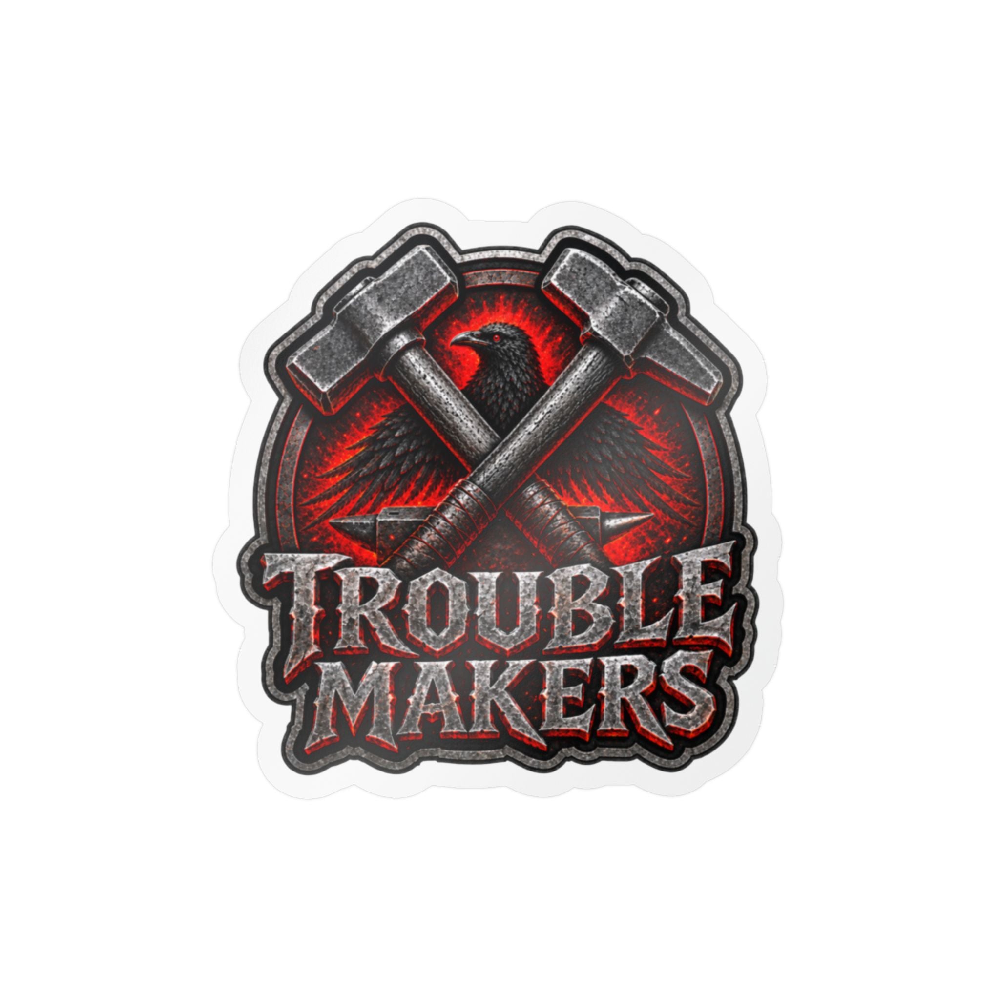 Trouble Makers Kiss Cut-Sticker