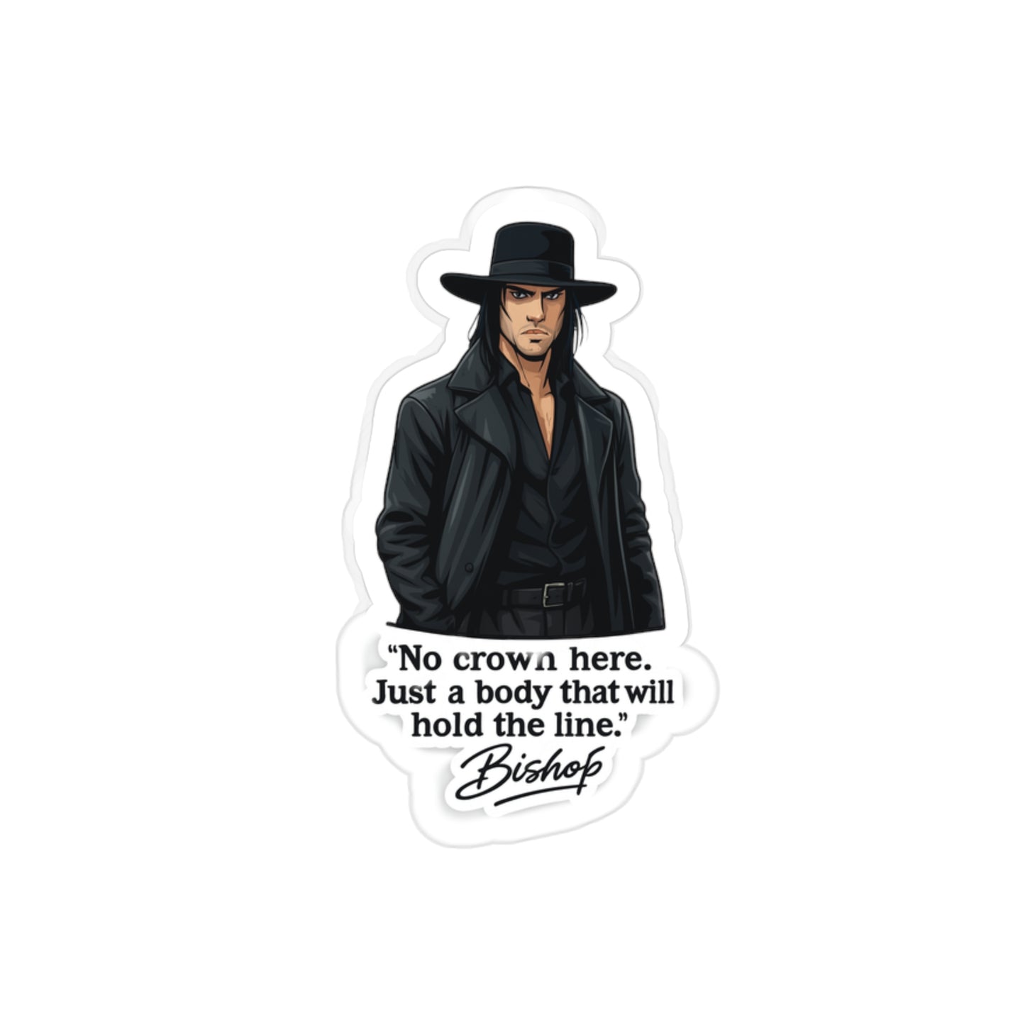 Chic Die-Cut Outdoor Sticker, Trendy Vinyl Decal for Cars, Laptops, and Water Bottles, Gift for Fans and Collectors