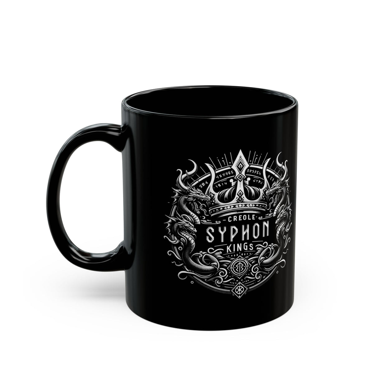 Syphon King Patch Mug — 'Bayou Bishops' Coffee Cup (11oz)