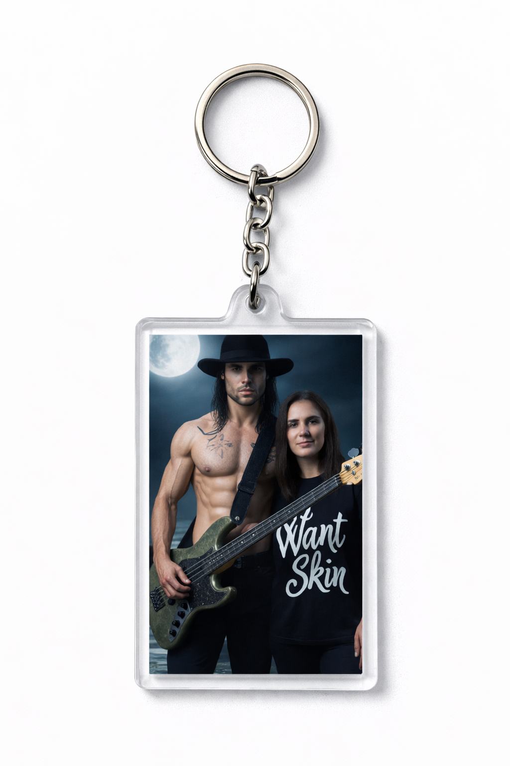 I Want Skin – Custom Photo Keychain