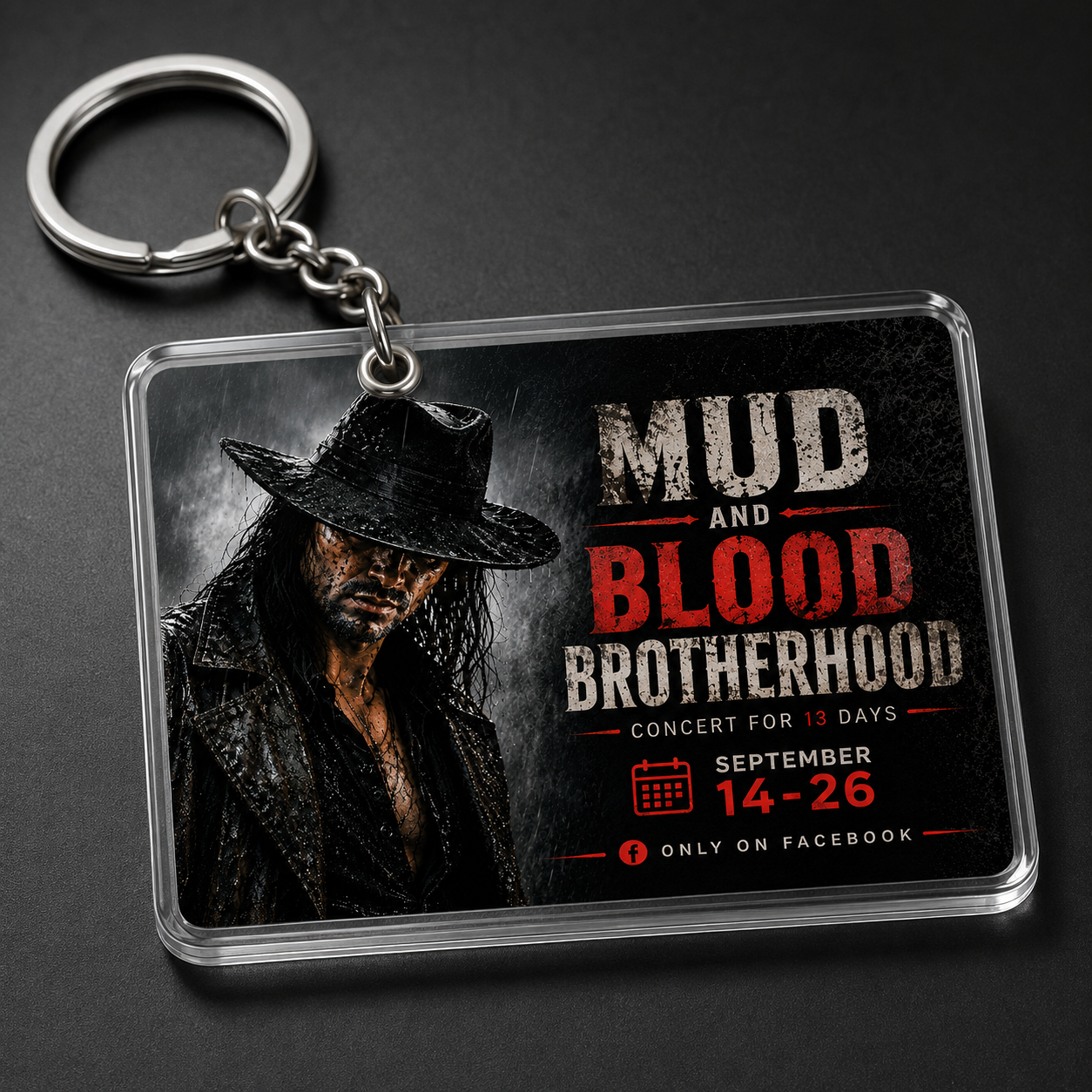 Mud and Blood Brotherhood Keychain