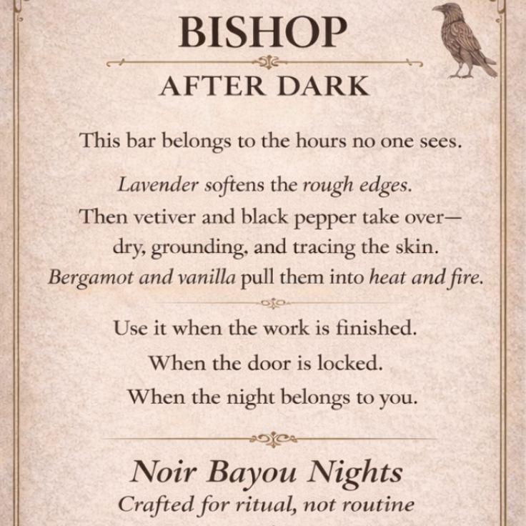 Bayou Bishops Soap and Scents Bishop Card