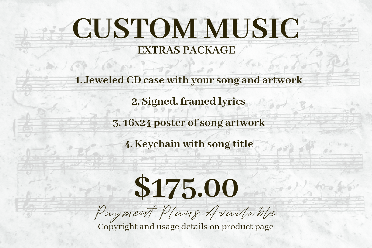 Custom Song Package #2
