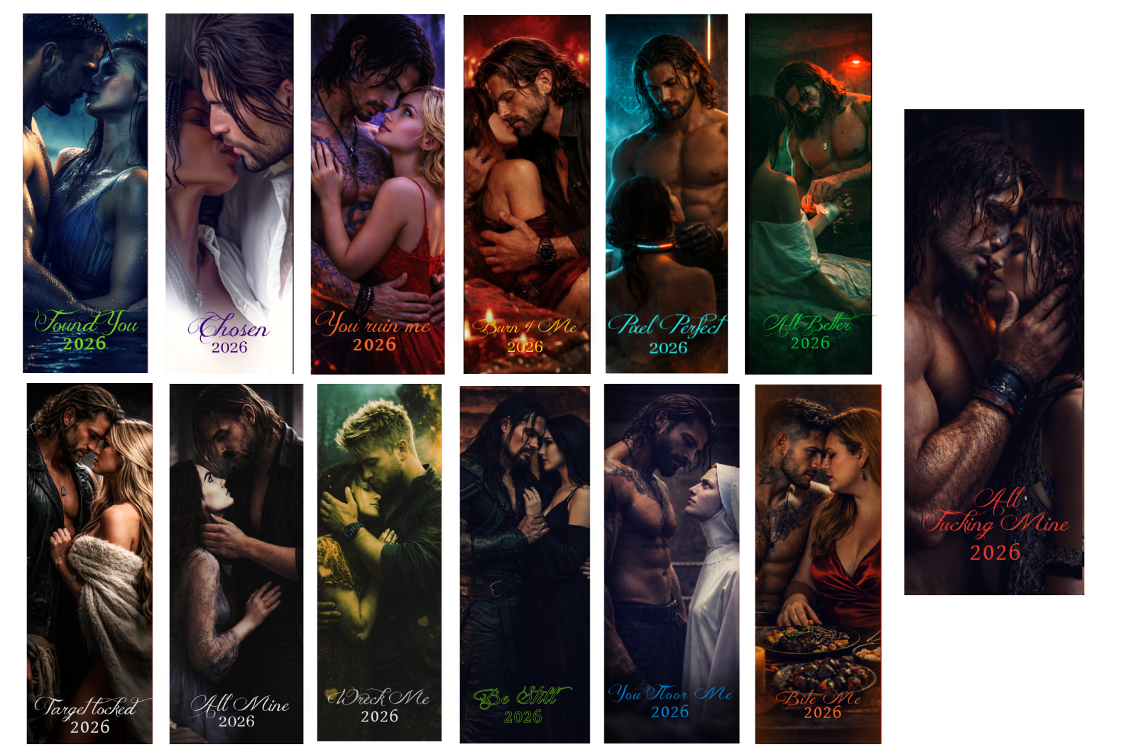 Valentine Bookmarks - Complete Set